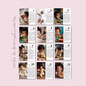 Modelos de Posts de desenvolvimento do bebe de 1 a 12 meses