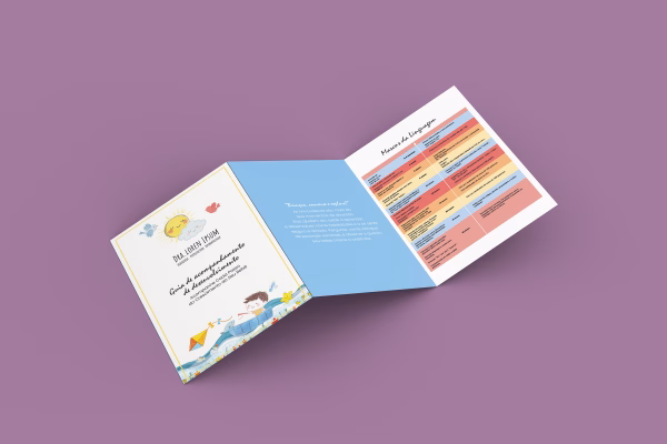Folder A5 - Guia de Acompanhamento do Desenvolvimento do Bebê - Sonho de Papel